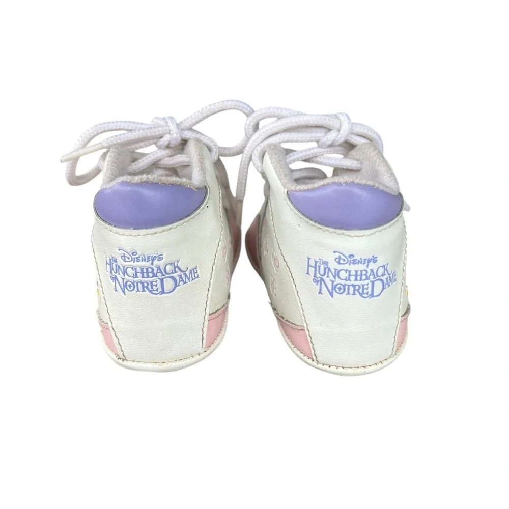 VTG Disney The Hunchback of Notre Dame Esmeralda Baby Shoes Pink Purple FLAWS